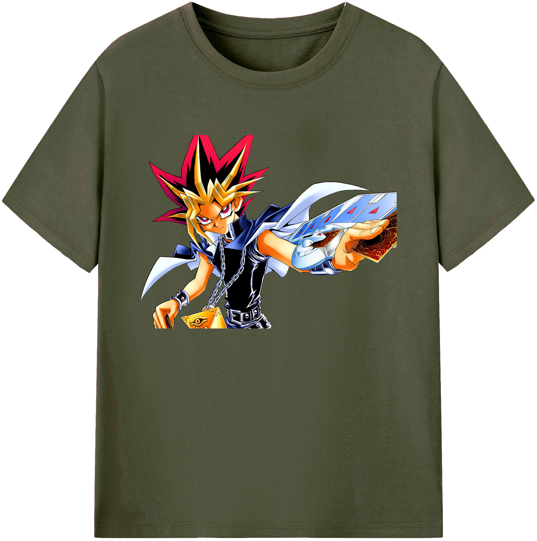（画像用） 遊☆戯☆王 Yu-Gi-Oh! 綿100％ メンズ半袖Tシャツ｜肌触りやわらか＆通気性